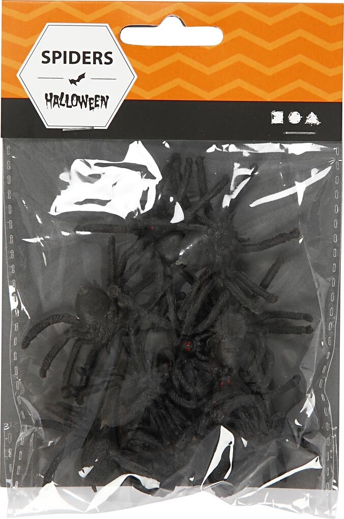 Edderkopper - Str 4 Cm - 10 Stk