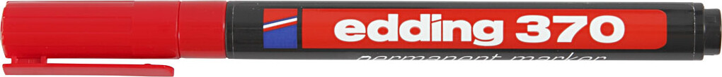 Edding 370 Tusch - Tykkelse 1 Mm - Rød - 1 Stk