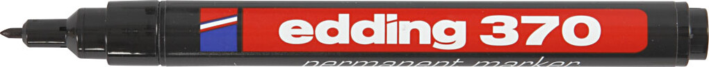 Edding 370 Tusch - Tykkelse 1 Mm - Sort - 1 Stk