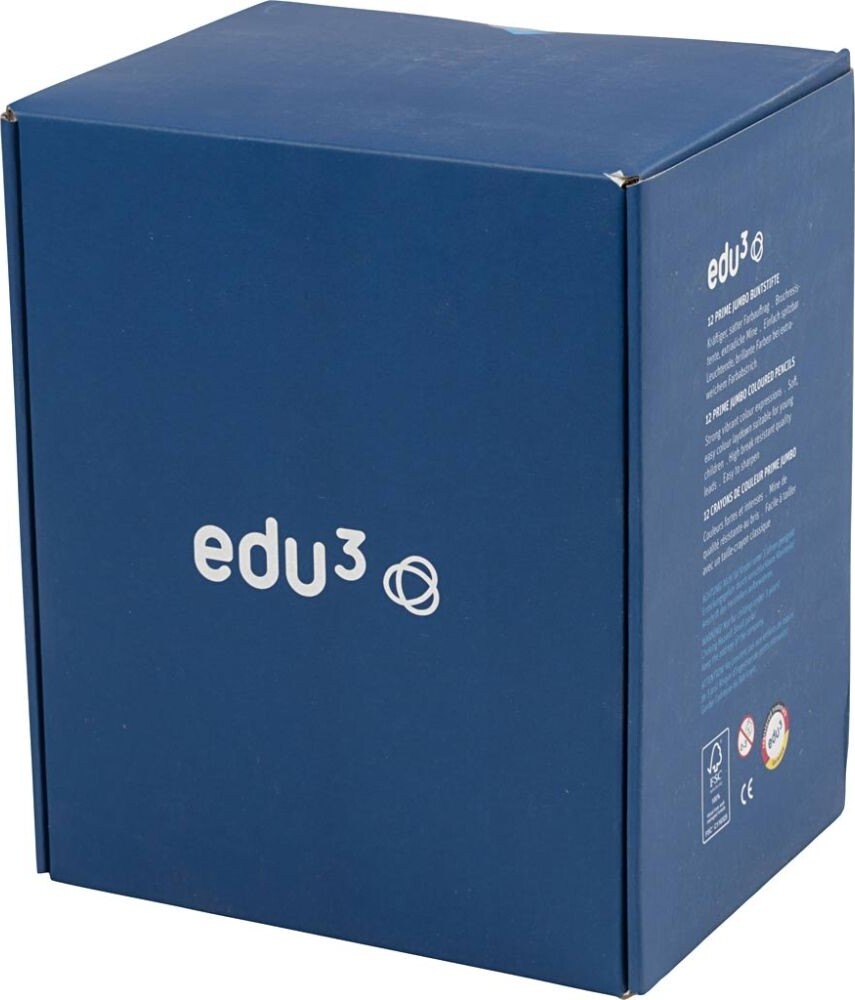 Edu Kraftige Farveblyanter - Tykkelse 10 Mm - Mine 6 25 Mm - Assorterede
