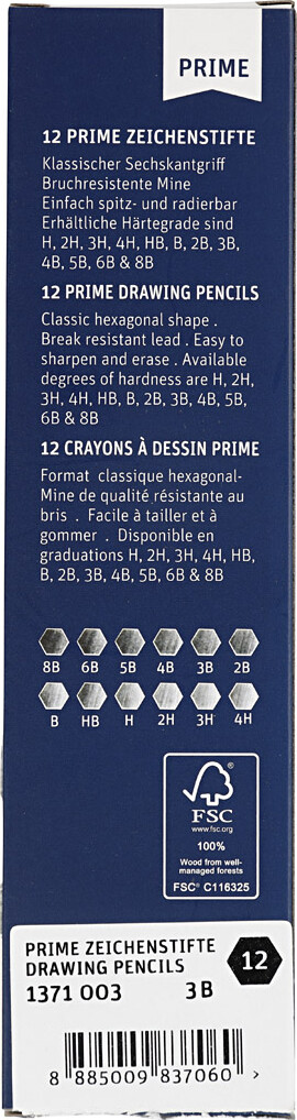 Edu Tegneblyant - Hårdhed 3B - 12 Stk