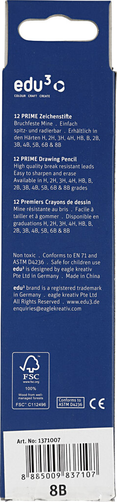 Edu Tegneblyant - Hårdhed 8B - 12 Stk