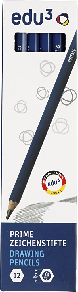 Edu Tegneblyant - Hårdhed B - 12 Stk