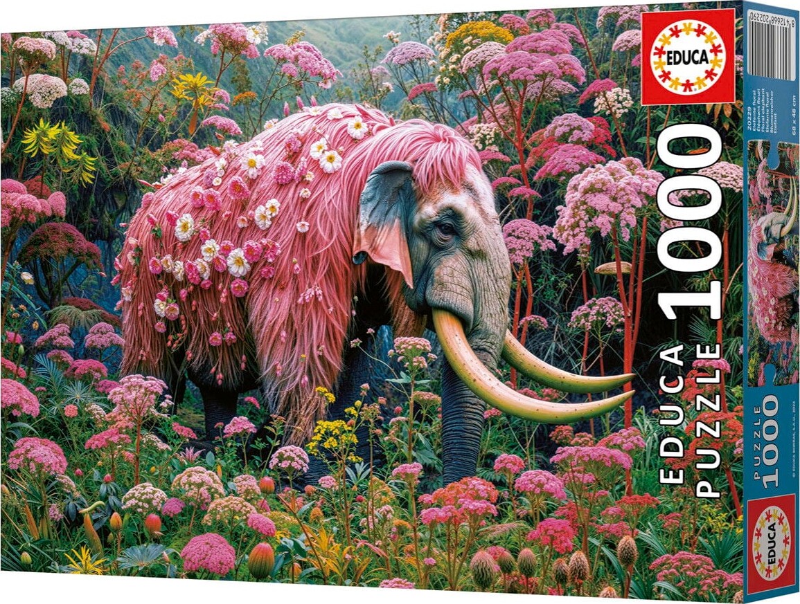 Educa - Blomster-Elefant Puslespil - 1000 Brikker