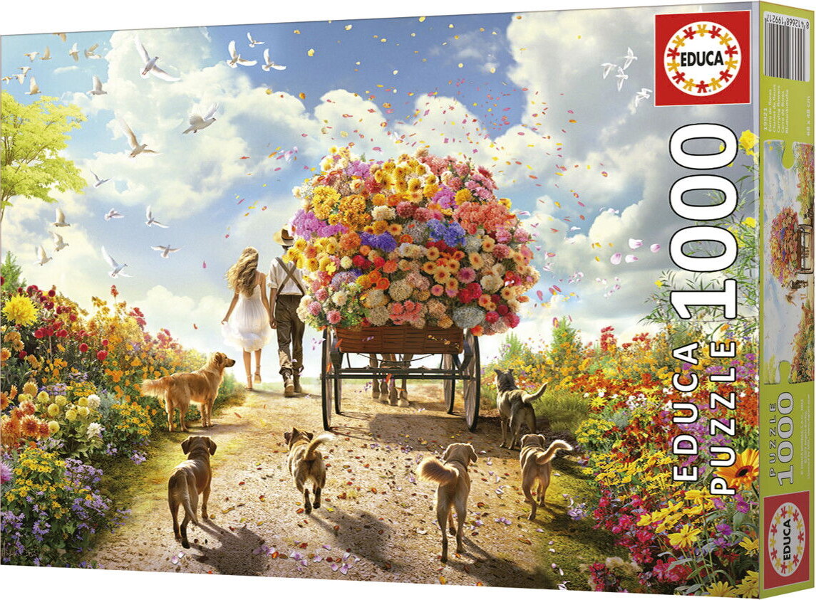 Educa Puslespil - 1000 Brikker - Blomster