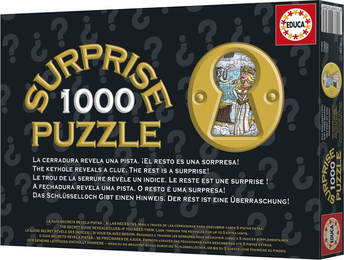 Educa - Surprise Puzzle 1000 - Knights Round The Table Puslespil