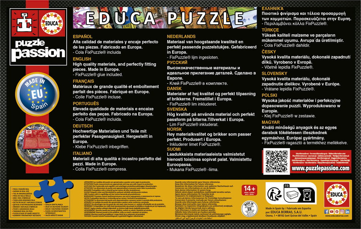 Educa - Wonderful Bookshop Puzzle - 1000 Brikker - Puslespil