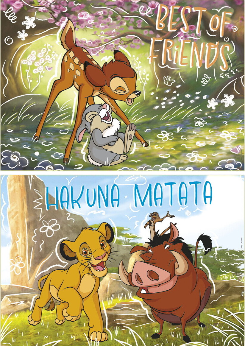 Educa - Disney Classics - 2 Puzzles - 2X100 Brikker