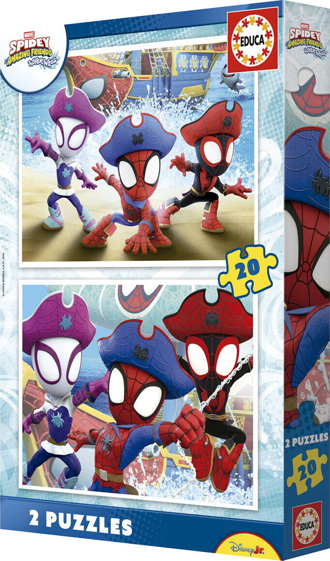 Educa - Spidey Amazing Friends - Waterwebs - 2X20 Brikker