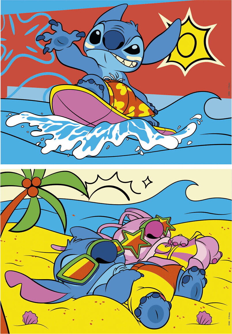 Educa - Disney Stitch - 2 Puzzles - 2X48 Brikker