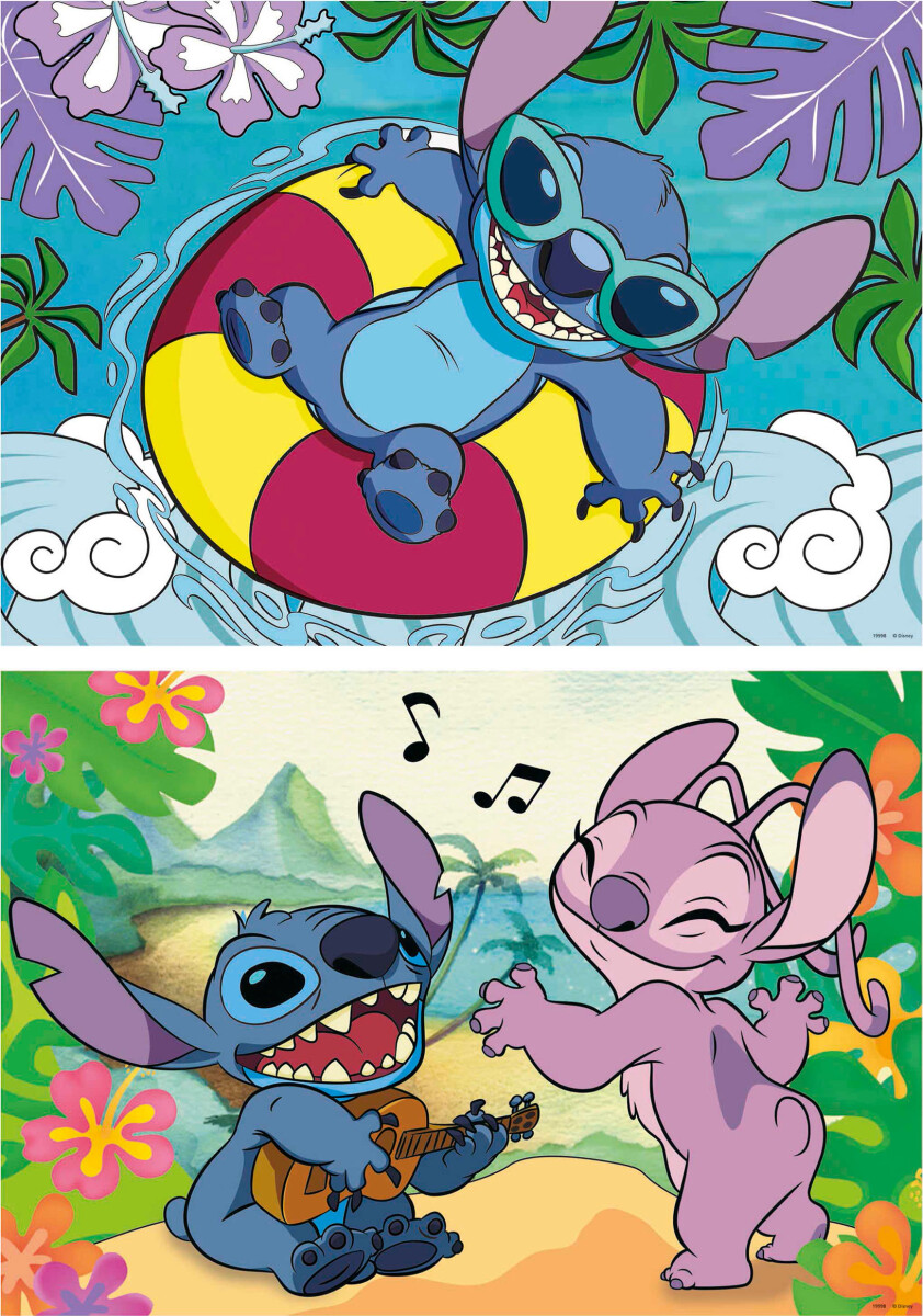 Educa - Puslespil Med 2X100 Brikker - Disney Stitch