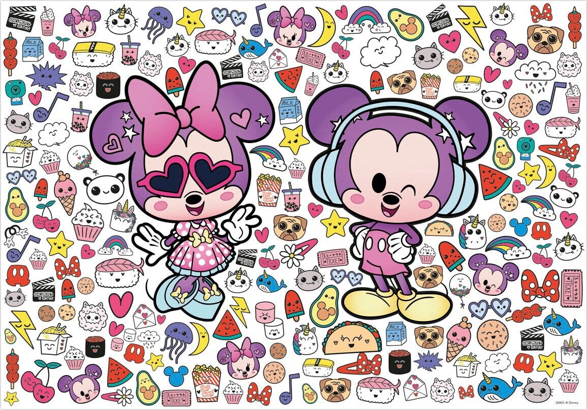 Educa - Mickey And Friends Puzzle - 300 Brikker - Disney Kawaii