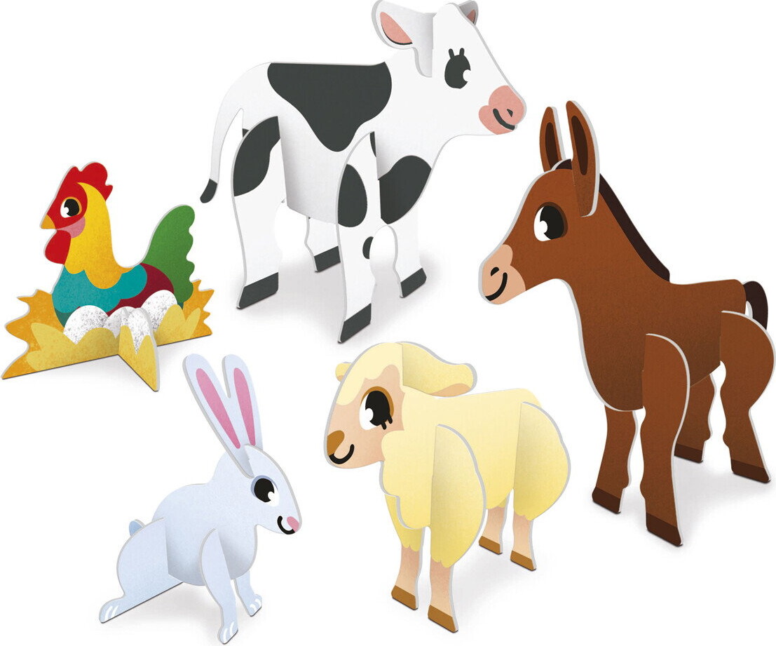 Educa - My First 3D Puzzle - Farm - 5 Figurer