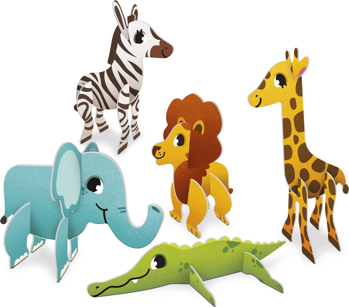 Educa - My First 3D Puzzle - Jungle - 5 Figurer