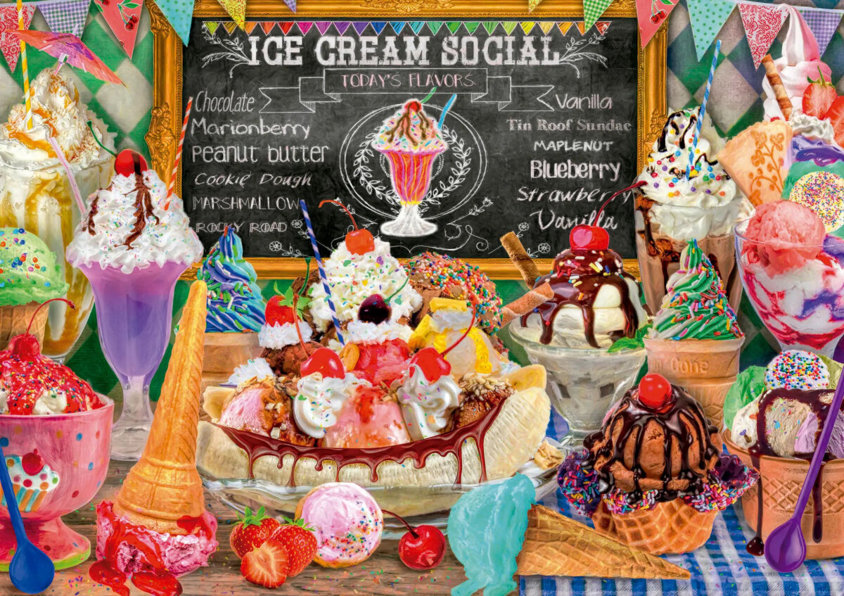 Educa - Ice Cream Shop Puzzle - 500 Brikker - Puslespil