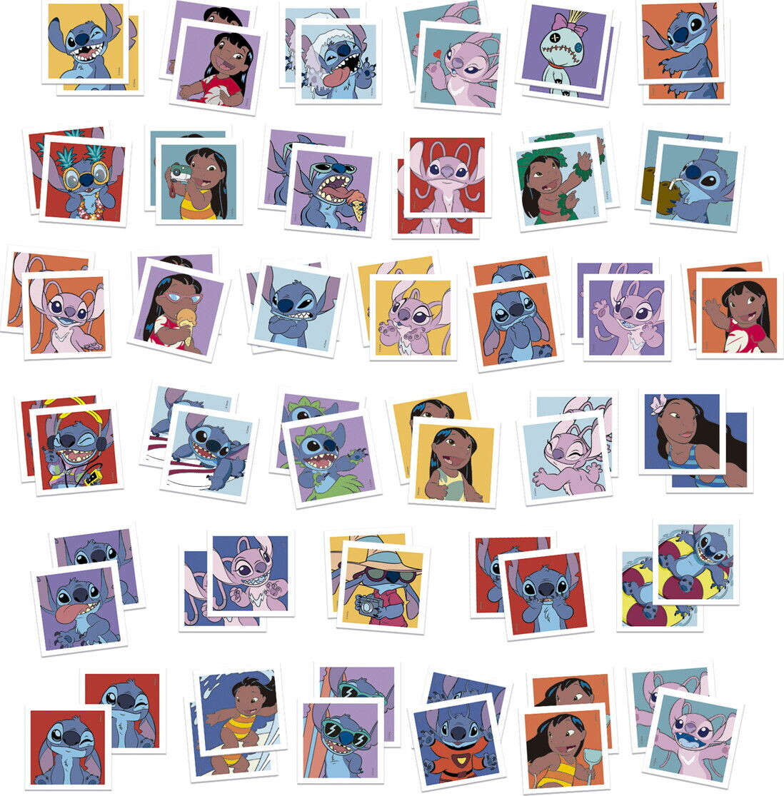 Educa - Disney Stitch Identic Memo Game - Huskespil Kuffert