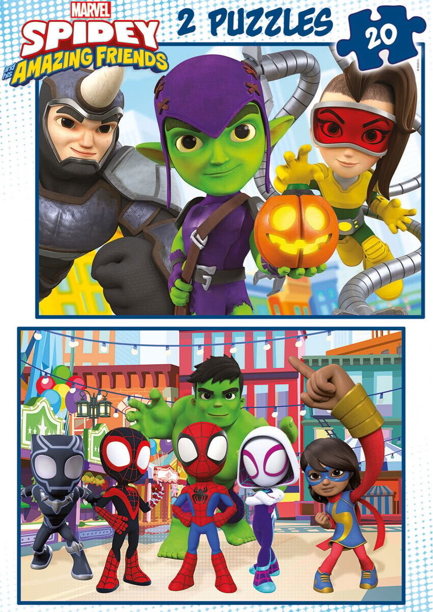 Educa - Puslespil Med 2X20 Brikker - Spidey His Amazing Friends