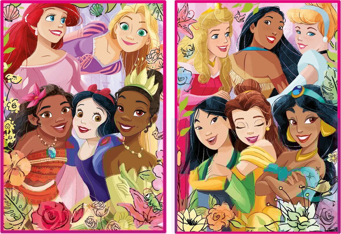 Educa - Puslespil Med 2X500 Brikker - Disney Prinsesser
