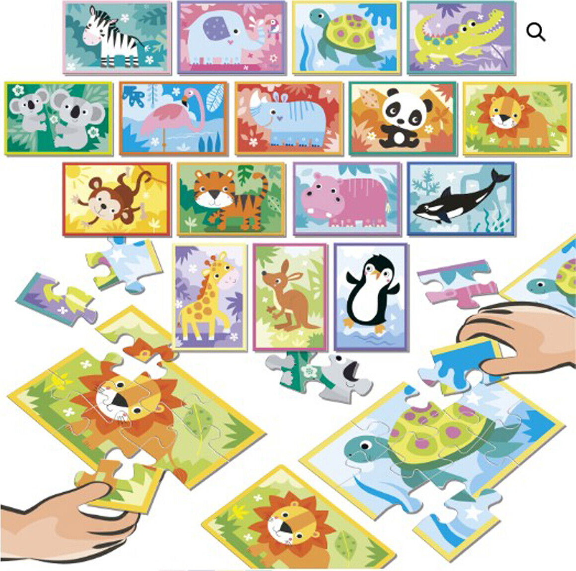 Educa - Puzzle Battle Junior - Dyr