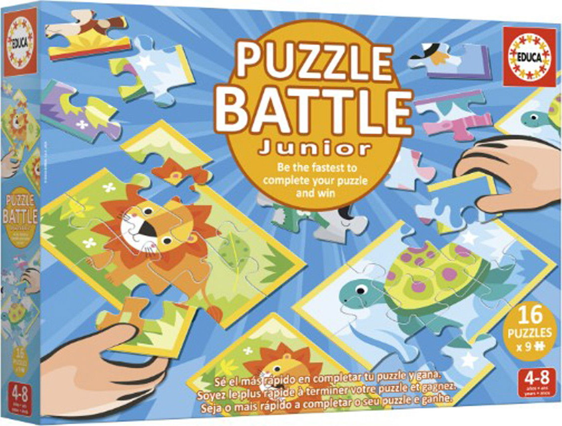Educa - Puzzle Battle Junior - Dyr