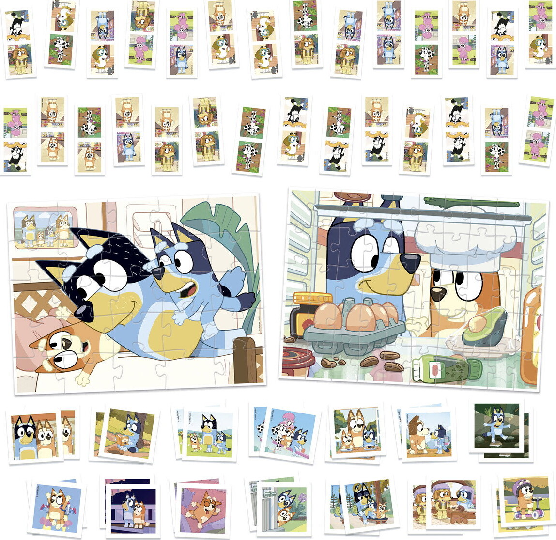 Educa - Bluey Super Pack 4-In-1 - Puzzle Domino Identic