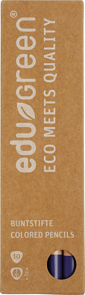 Edu3 Edugreen - Tykke Farveblyanter - Mine 5 Mm - Violet - 10 Stk