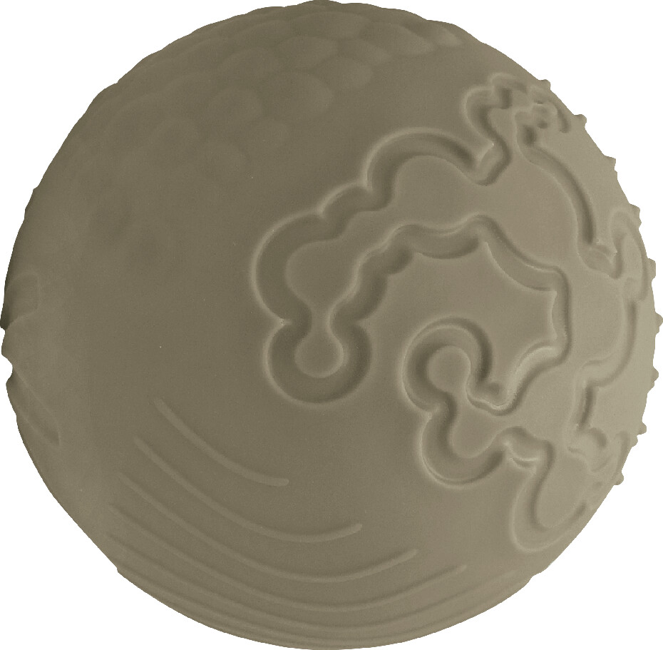 Edushape - Sanse-Føle-Hoppe Bold - Beigeoliven Med Struktur - Uden Luft