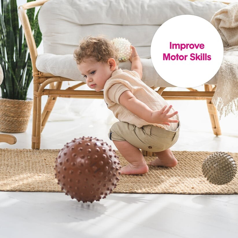 Edushape - Sansebold - Original Sensory Ball Boho Chic - Brun