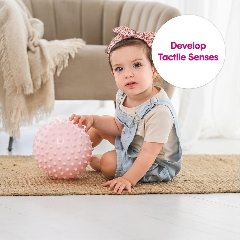 Edushape - Sansebold - 18 Cm - Lyserød - Uden Luft