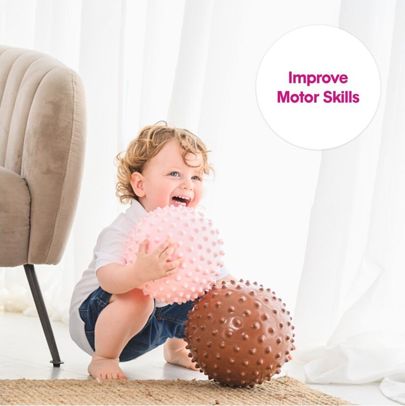 Edushape - Sansebold - 18 Cm - Lyserød - Uden Luft