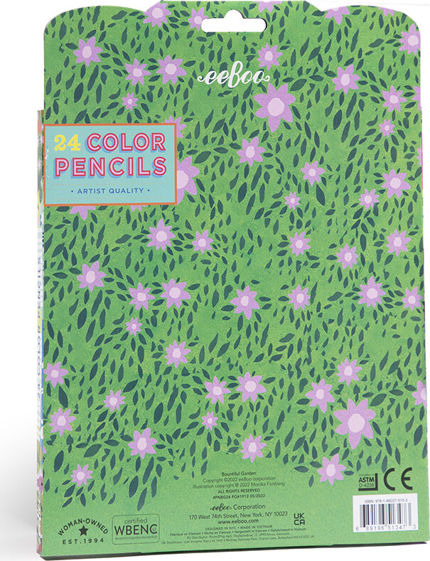 Farveblyanter - Bountiful Garden - 24 Farver - Eeboo