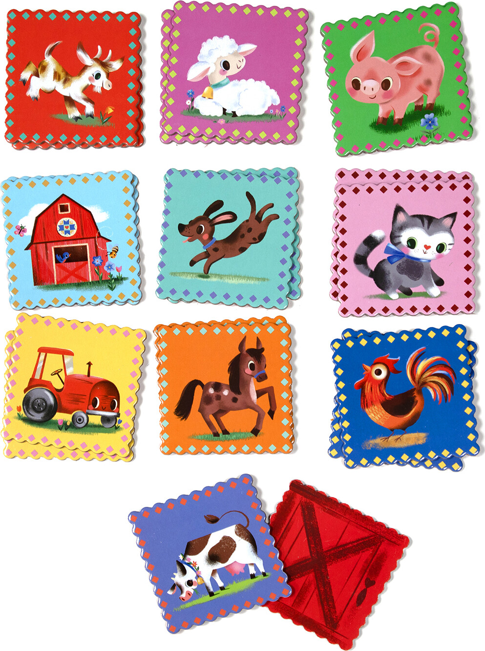 Eeboo - Little Farm - Memory Matching Game - Huskespil
