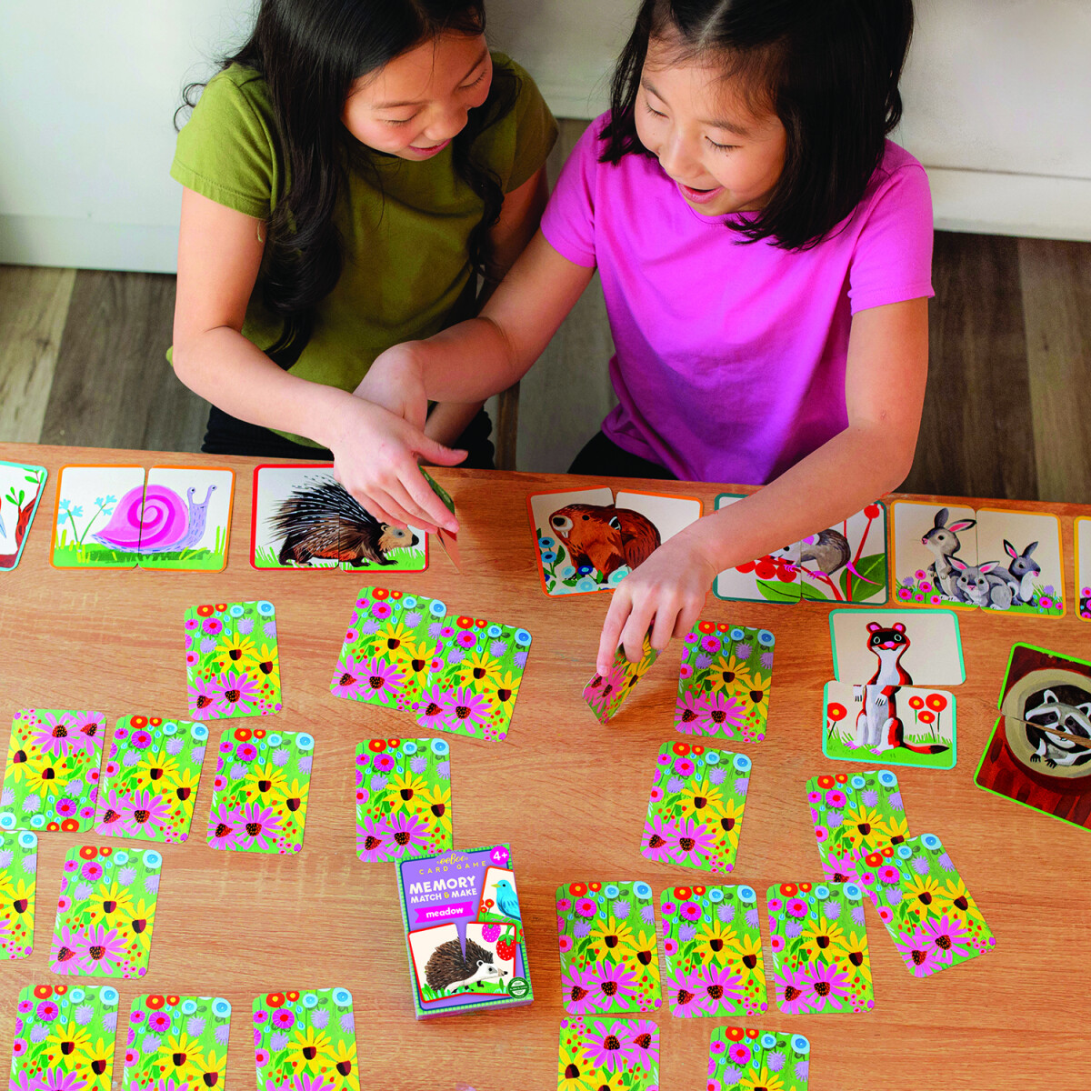 Eeboo - Meadow Memory Match Make - Naturengen Huskespil