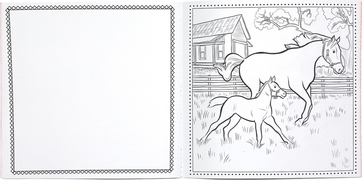 Eeboo - Early Learner Farm Coloring Book - Bondegården Malebog