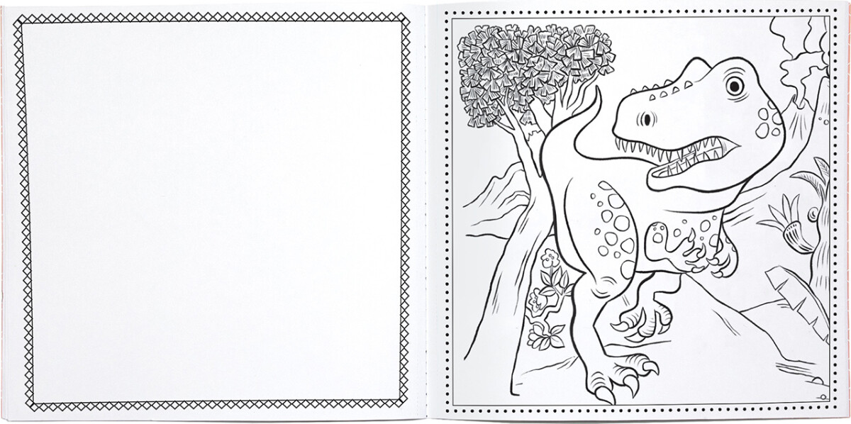 Eeboo - Early Learner Dinosaur Coloring Book - 32 Sider Malebog