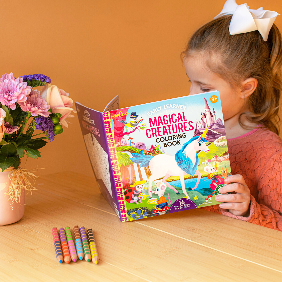 Eeboo - Early Learner Magical Creatures Coloring Book - Malebog