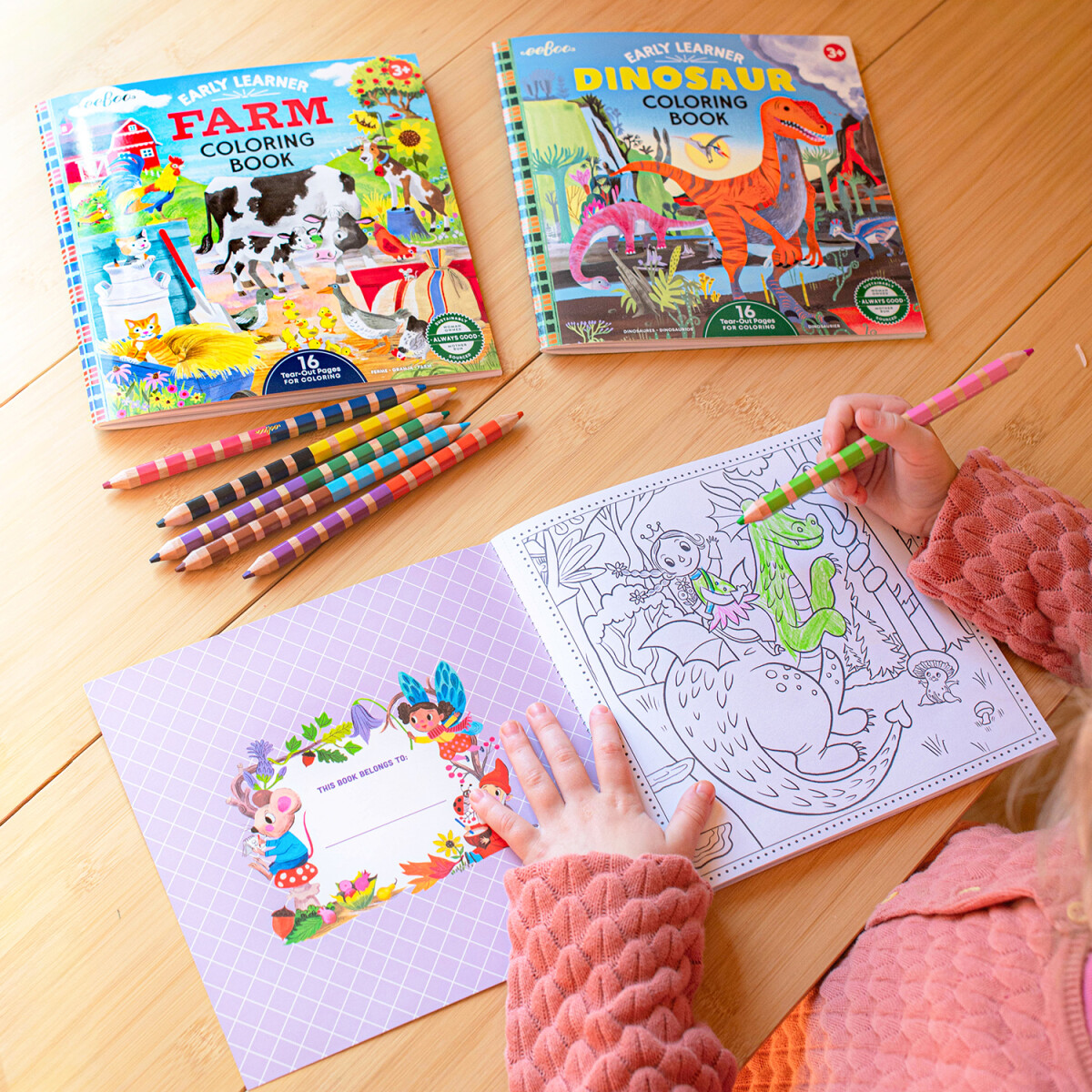 Eeboo - Early Learner Magical Creatures Coloring Book - Malebog