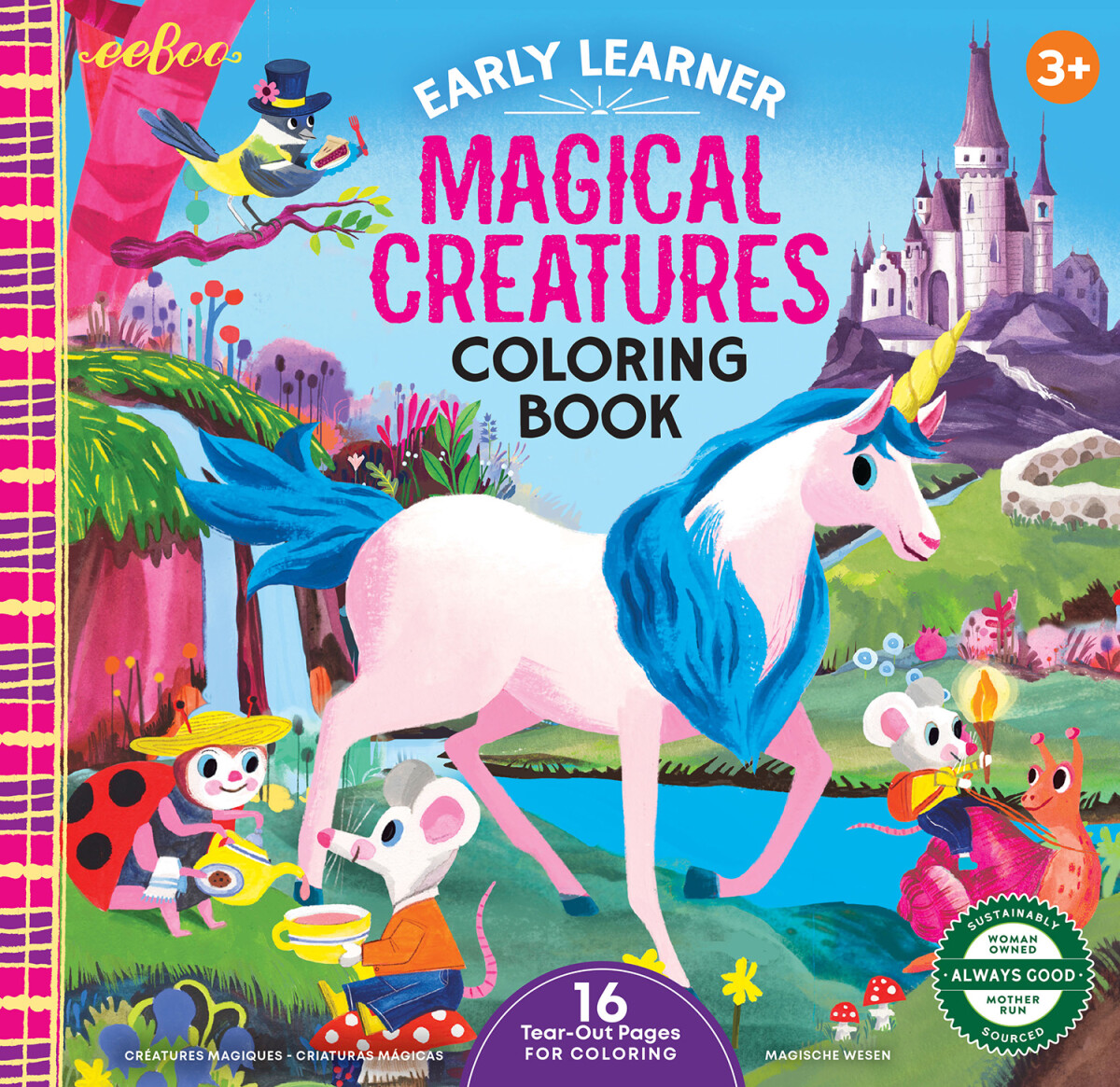 Eeboo - Early Learner Magical Creatures Coloring Book - Malebog
