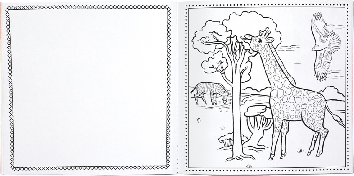Eeboo - Early Learner Wild Animals Coloring Book - Malebog
