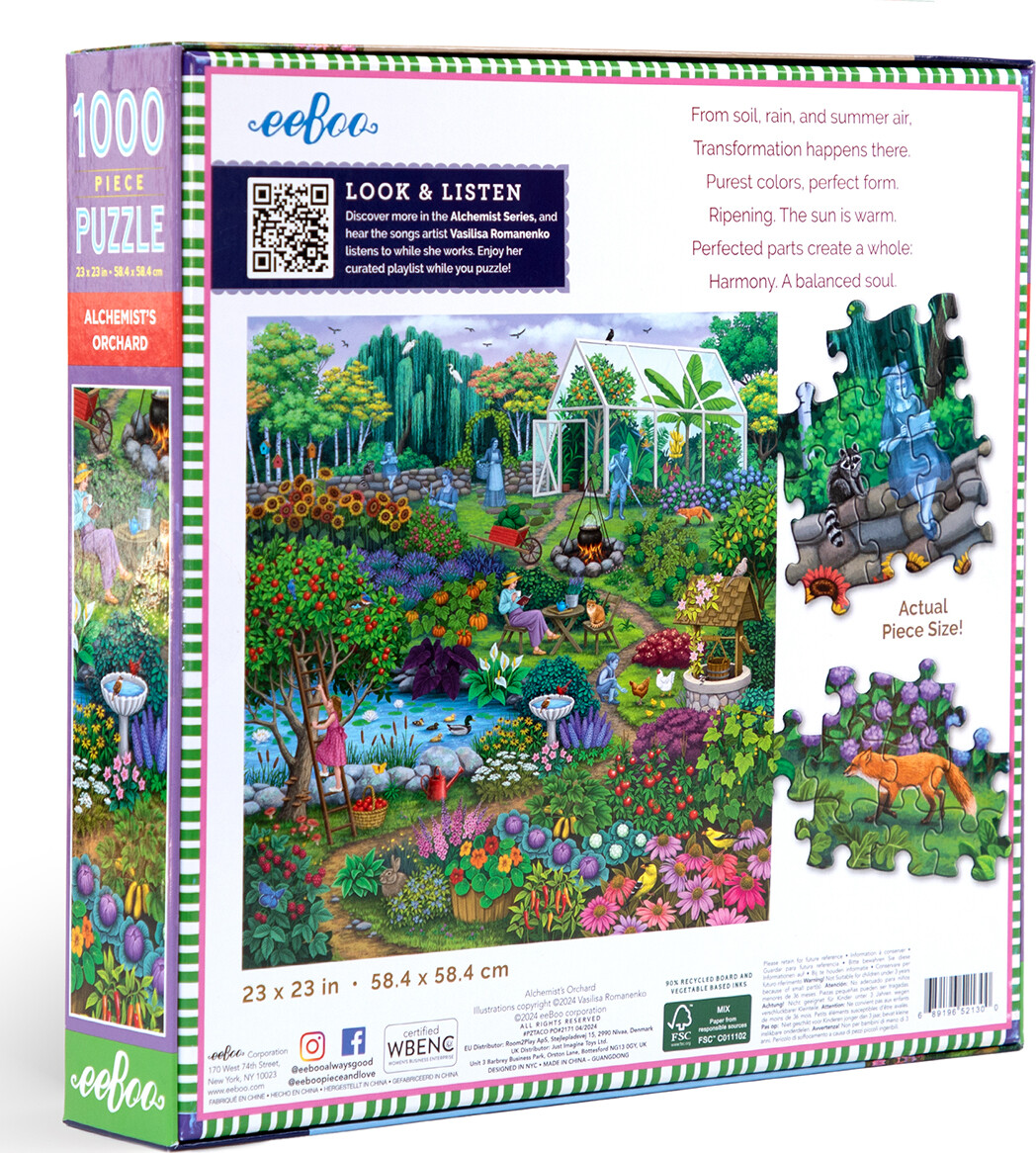 Eeboo Puslespil - 1000 Brikker - Alchemist S Orchard