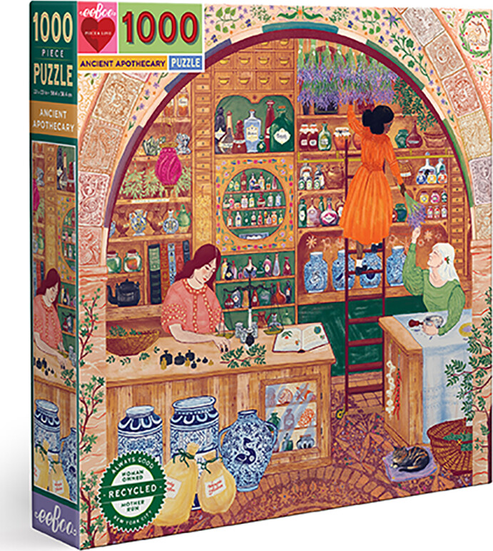 Eeboo Puslespil - 1000 Brikker - Antikkens Apoteker
