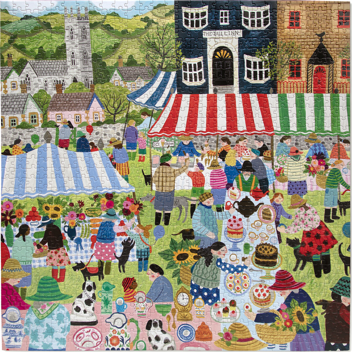Eeboo - Country Fair Puzzle - 1000 Brikker - Puslespil