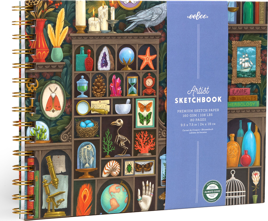 Eeboo - Skitsebog Med Spiralryg Til Børn - Alchemist S Cabinet