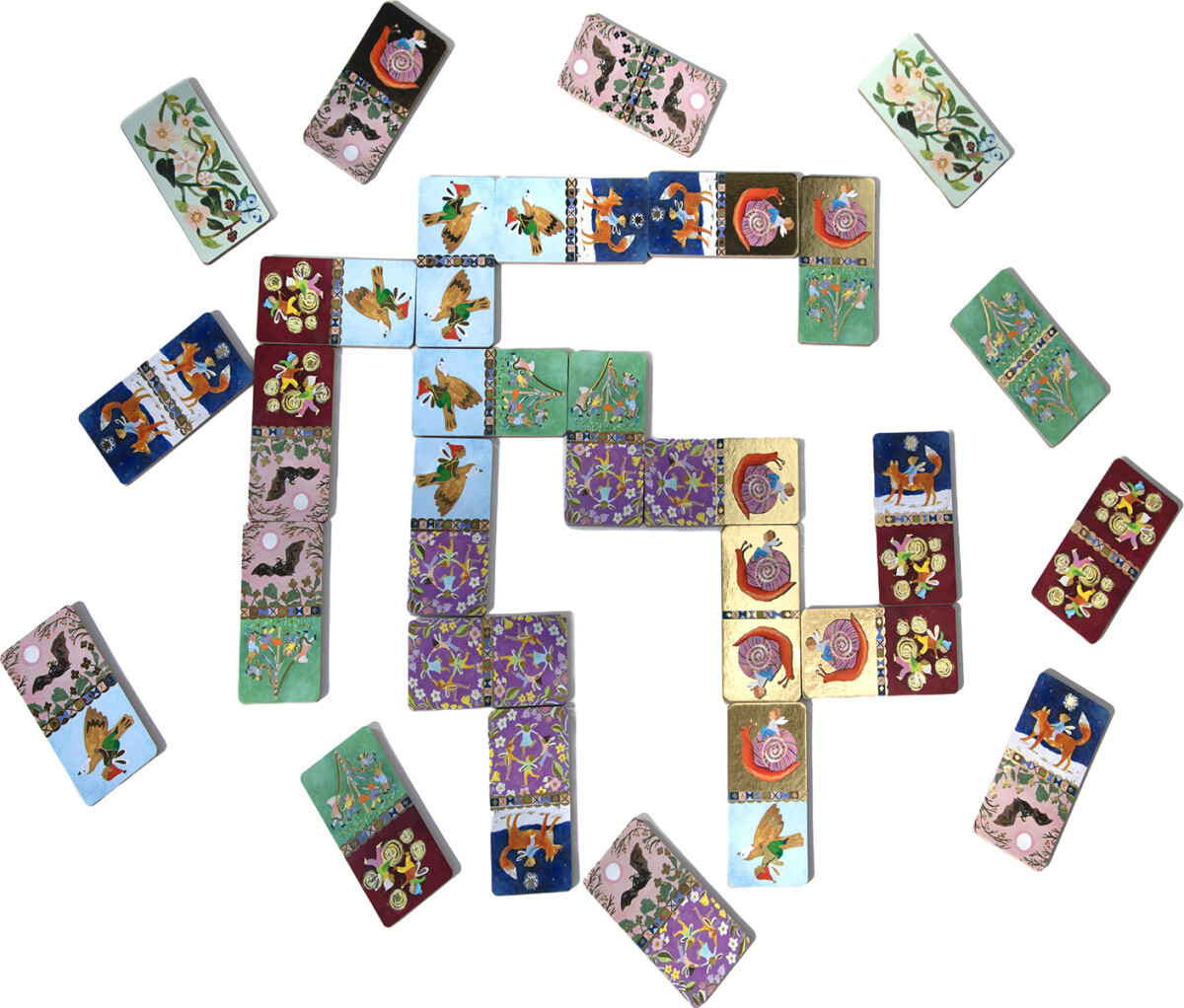 Eeboo - Cottage Fairies Dominoes - Kæmpe Domino Spil
