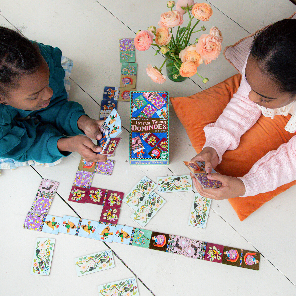 Eeboo - Cottage Fairies Dominoes - Kæmpe Domino Spil