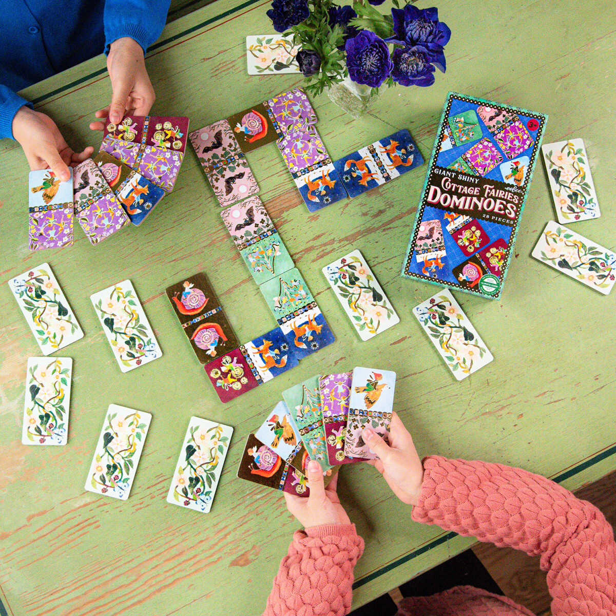 Eeboo - Cottage Fairies Dominoes - Kæmpe Domino Spil