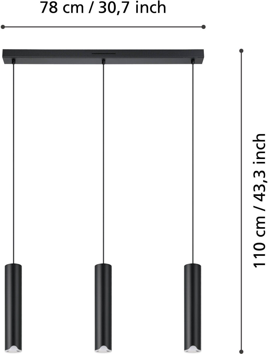 Eglo - Balamorta-Z - Langbordspendel - Sort - Rgb Tw Zigbee Bt