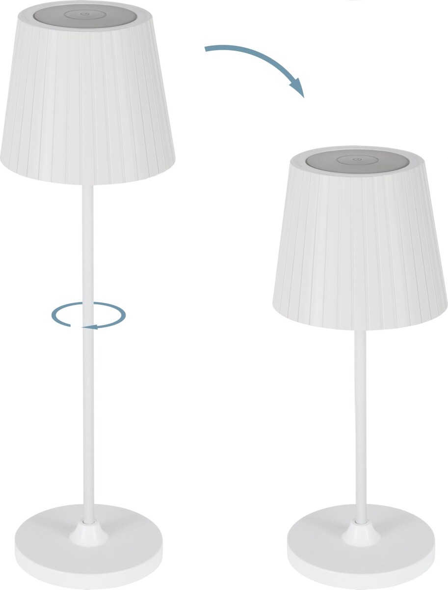 Eglo - Cabozo - Bordlampe - Hvid - H 37 Ø 11 Cm