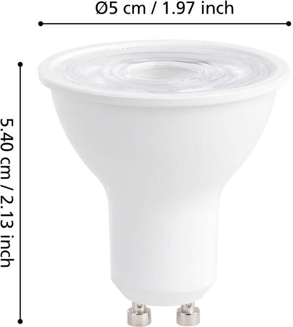 Eglo Connect-Z Gu10 Led Pære - Justerbart Hvidt Lys Dæmpbar Zigbee Matter