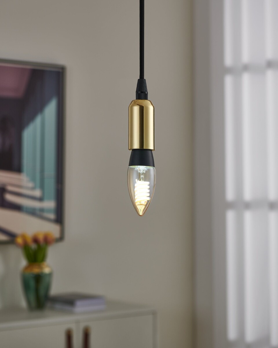 Eglo - C35 - E14 Led Pære - Spiral Amber - Dæmpbar - Tw Zigbee Bt